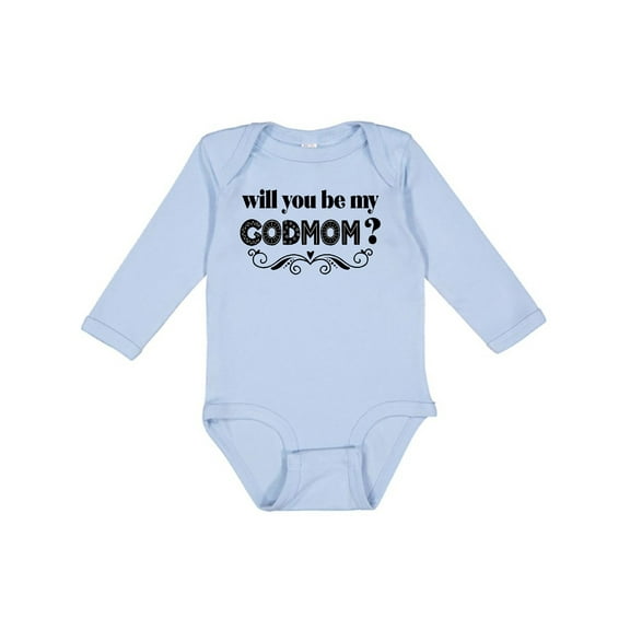 Inktastic Godmother Proposal Be My Godmom Boys or Girls Long Sleeve Baby Bodysuit