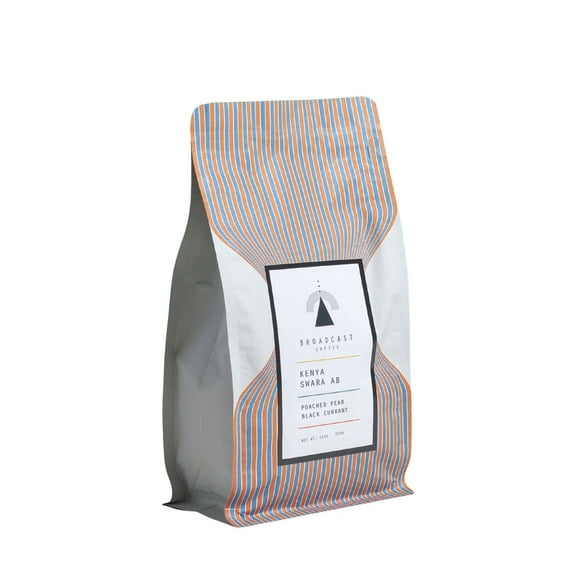 Kenya Swara AB - Roasted by Broadcast Coffee Roasters - Whole Bean Coffee - 12 Ounce Bag