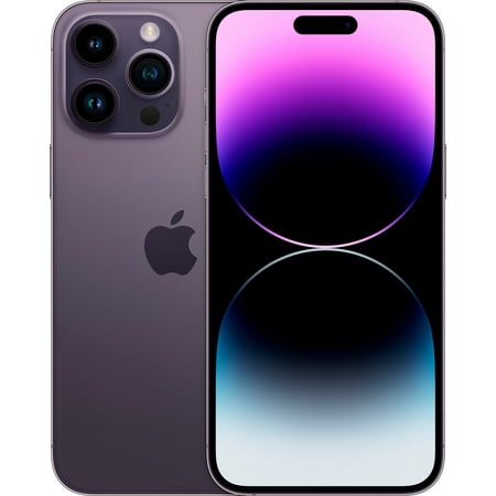 Pre-Owned Apple iPhone 14 Pro Max 128GB Deep Purple (Unlocked) MQ8R3LL/A (Refurbished: Good)