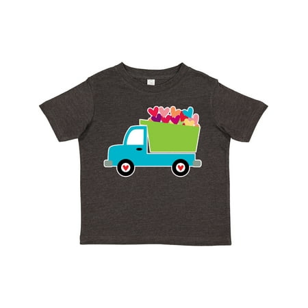

Inktastic Valentine s Day Heart Truck Gift Toddler Boy or Toddler Girl T-Shirt