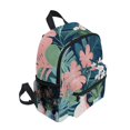 thumbnail image 2 of FORMRS School Backpack with Front Zippered Pocket 12" Student Travel Daypack, Pink Flowers, 2 of 6