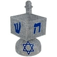 thumbnail image 2 of Northlight LED Lighted Hanukkah Dreidel Outdoor Decoration - 37" - Clear Lights - Silver, 2 of 7