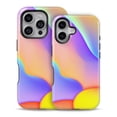 thumbnail image 2 of DesignSkinz Scratch-Resistant Hard Slim Case Compatible with iPhone 16 Pro (Compatible with MagSafe) - Abstract Neon Wave V4, 2 of 9