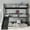Black + Metal-1, variant on Queen over Queen over Queen Bunk Bed with Slide, Metal Triple Bunk Bed with Safety Guardrails, Heavy-duty Bunk Bed with Noise-reduced Design, Black