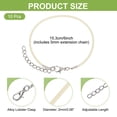 thumbnail image 2 of Uxcell 10 PCS Creamy White Bracelet Cord,6" Adjustable Friendship Bracelet 2mm Waxed Polyester Cord with Lobster Clasp Bracelet String for Bracelet Making Jewelry DIY Craft, 2 of 6