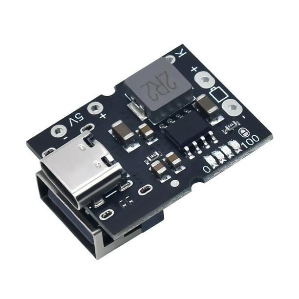 Seitruly Mini módulo de de Li 2A tipo C, placa de iones de litio Manual, pieza de carga portátil de viaje con protección inversa eléctrica Electrónica miscelánea 4.35V