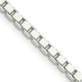 thumbnail image 4 of Diamond2Deal 925 Sterling Silver 3mm Box Chain Necklace for Women 20", 4 of 6