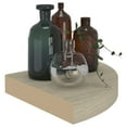 thumbnail image 5 of vidaXL Floating Corner Shelves 2 pcs Oak 25x25x3.8 cm MDF, 5 of 5