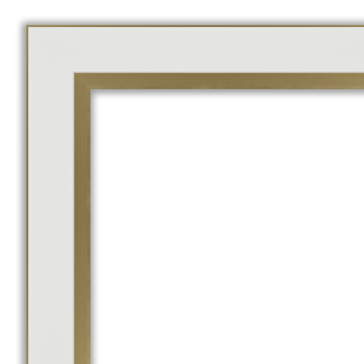 Amanti Art Natural Cork Board Framed Eva White Silver Narrow Bulletin Board 39 in. x 27 in.