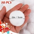 thumbnail image 2 of Dalrosia 30PCS Christmas Acrylic Pom Poms Large White Pompoms Christmas Holiday Costume Pom Balls Fluffy Pompom Balls Fuzzy White Pom Poms Balls for DIY Crafts Supplies Party Decorations, 2 of 8