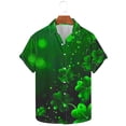 thumbnail image 5 of COSFO Summer Mens Button Down Shirt Short Sleeve St Patricks Day Tops Relaxed Fit Collared Lightweight Shirts for Men, 5 of 5