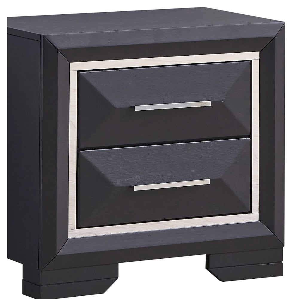 Glory Furniture Liverpool Nightstand in Black Color