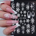 thumbnail image 1 of 5d en relieve Navidad copo de nieve serie pegatinas de u?as deslizadores de agua Nails Art Diy, 1 of 2