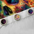thumbnail image 4 of Manfei Spooky Halloween Skull Blackout Curtains,Boho Bohemain Theme Curtains Pack of 2 (38x45 Each),Colorful Flower Floral Window Curtains For Boys Teens,Super Cozy Room Decor, 4 of 6