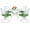 Round Table + Elizabeth Chairs(White), variant on MEETWARM 5 Piece Cast Aluminum Outdoor Patio Dining Set, Dark Bronze/Brown