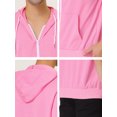 thumbnail image 6 of NOMADIC NOOK Men's Solid Color Zipper Short Sleeves Hoodies Sweatshirt 2 Pack, 6 of 6