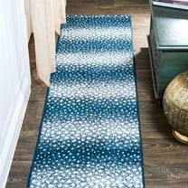 JONATHAN Y SAFARI 2 x 10 Runner Rug, Antelope Animal - Navy/Cream, SAF100E-210