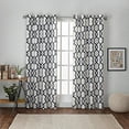 thumbnail image 2 of Exclusive Home Curtains Kochi Light Filtering Linen Blend Grommet Top Curtain Panel Pair, 54x84, Indigo, 2 of 11