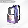 thumbnail image 7 of Xoenoiee Axolotl Heart Print Kids Clear Backpack for Girls See Through Preschool Kindergarten Elementary School Backpack Transparent Bookbag Schoolbag Daypack with Adjustable Padded Straps, 7 of 7