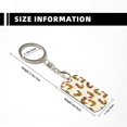 thumbnail image 3 of Uemuo Boho Chicken Pattern Rectangular Metal Keychain - Durable, Stylish, and Personalized Key Ring for Men and Women,Engraved Keychain,Gift Slim Sturdy Keychain, 3 of 7