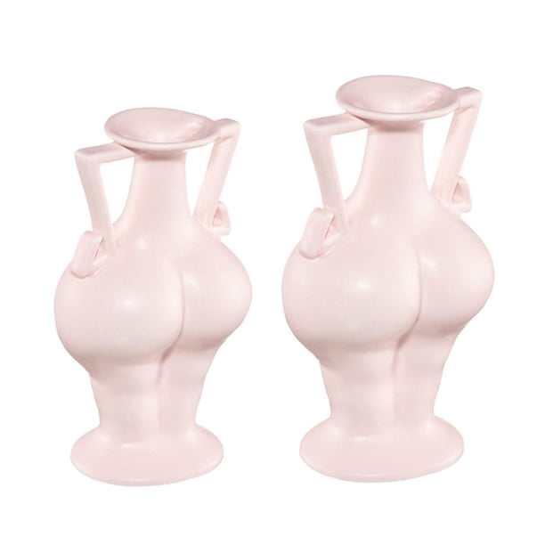 2 Jarrones de Cerámica para , Sala de , Escultura Decorativa, Florero