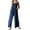 Navy, variant on 2025 Womens Linen Bib Overalls Summer Floral Printed Patchwork Jumpsuits Casual Boho Romper Wide Harems Pant