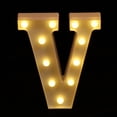 thumbnail image 4 of Letrero de marquesina con letras LED de la con luces de plástico iluminado hasta 22 cm V Zulema Luces de la lámpara del alfabeto, 4 of 8