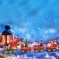 thumbnail image 2 of Vikakiooze 2022 Home Decor Clearance Christmas Wooden Train Santa Claus Xmas Festival Ornament Home Decor Kids Gifts, 2 of 5