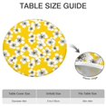 thumbnail image 6 of Pioneer Flower Floral Print Pattern Round Fitted Tablecloth with Elastic Edge,Dining Table Cover Waterproof,Outdoor Round Tablecloth for Camping,Dining,Indoor and Outdoor, 6 of 7