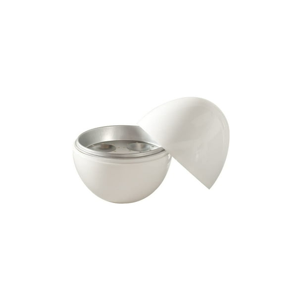 Nordic Ware - Hervidor de huevos para microondas, 4 capacidades, color blanco
