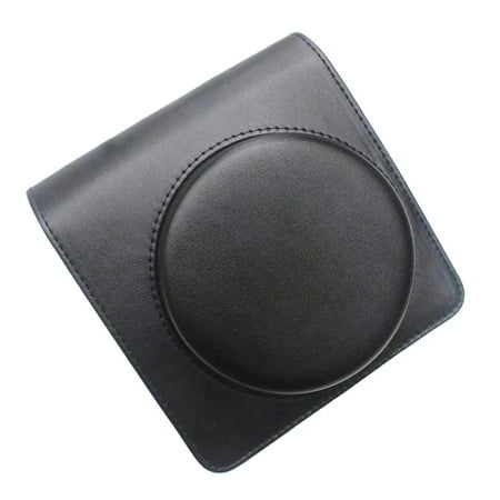 Large Capacity Camera Bag Organiser Pouch PU Leather Storage Bag with Adjustable Shoulder Strap for Square SQ1