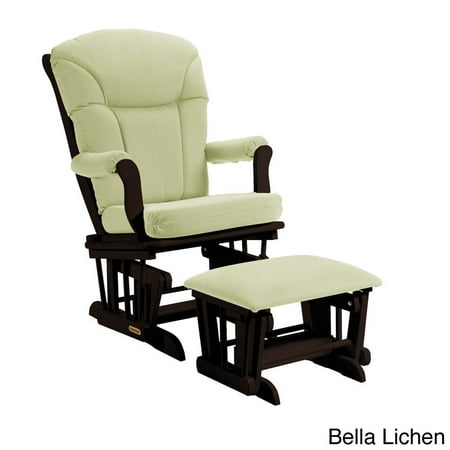 Shermag Glider Rocker With Ottoman Espresso Finish Lichen Departments