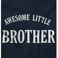 thumbnail image 2 of Awesome Little Brother Siblings Youth T Shirt Tee Boys Infant Toddler Brisco Brands 6M, 2 of 5