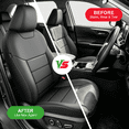 thumbnail image 5 of Fit for Mazda 3 2010-2019 Car Seat Protector,5-Seat Full Set Faux Leather Seat Covers,Airbag Compatible,Breathable,Stretch Fit,Horizontal Panel Design,Non-Slip,Black, 5 of 11