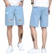 thumbnail image 1 of Txlixc pantalones cortos de mezclilla transpirables de verano para hombre, pantalones cortos de pierna recta rasgados para hombre Txlixc Moda, 1 of 8