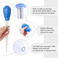 thumbnail image 3 of 30ml Aquarium Pipette, 2pcs Aquarium Tank Cleaner, Fish Tank Dropper, Coral Feeder Change Tool (Blue), 3 of 7