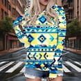 thumbnail image 1 of TaTaai Ladies Vintage Print Hooded Sweatshirt Long Sleeve Casual Pullover Loose Fit Retro Graphic Hoodie Spring Fall Top Gift, 1 of 5