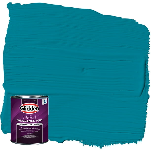 Glidden High Endurance Plus Interior Paint and Primer, Kingfisher Blue