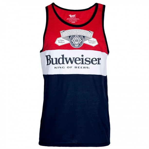Budweiser Three Color Block Tank Top-Medium