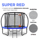 thumbnail image 5 of COOLSHT Trampolín Para Niños 8 Pies Con Canasta De Basket, 5 of 8