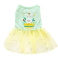 thumbnail image 5 of Easter Spring/Summer Dog Princess Dress, Dog Tutu Skirt Wedding Dress Dresses Birthday Party Costume for Small Dog Girl Apparel  yellow XL, 5 of 8