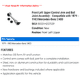 thumbnail image 2 of Front Left Upper Control Arm and Ball Joint Assembly - Compatible with 1979 - 1983 Mercedes-Benz 240D 1980 1981 1982, 2 of 2
