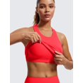 thumbnail image 4 of Top Corto sin Costuras con Cuello Alto y Textura Acanalada CRZ YOGA Rojo XS, 4 of 4