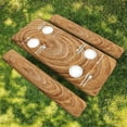 thumbnail image 3 of DFC Outdoor Imitation Wood Grain Elastic Tablecloth And Stain Retractable Table Cover Courtyard Outdoor Table Beautification Decoration, 3 of 3