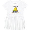 thumbnail image 3 of Inktastic Someone in San Diego Loves Me Girls Baby Dress, 3 of 5