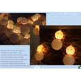 thumbnail image 2 of Cadena de luces de muñeco de nieve de Navidad, LED decorativas, muñeco de nieve, funciona con pilas para Navidad, interiores y exteriores(Batería)(5 metro 30 luces), 2 of 5