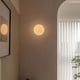 thumbnail image 2 of Lámpara de Pared de Vidrio con Bola de Cristal - Aplique LED para Dormitorio, Mesita de Noche y Sala de Estar, Diámetro 15 cm, 2 of 5
