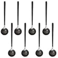 thumbnail image 1 of Set of 8 Black Stainless Steel Espresso Spoons - Mini Teaspoons for Coffee, British Tea, Desserts, Cakes, Ice Cream, Cappuccino - 5.3 Inch, 1 of 9