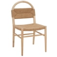 thumbnail image 5 of SAFAVIEH Sezia Leather Dining Chair, Off White/Natural (20.5 in. W x 17.5 in. D x 31.1 in. H), 5 of 12
