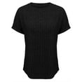 thumbnail image 4 of TODOZO T Shirts for Women Loose Fit Casual Lightweight Soft Basic Tees Summer Tops for Women 2025 Women Shirts Summer Sweaters Short Sleeve Tunic Tops 2025 Casual Business Blouses Black L, 4 of 5